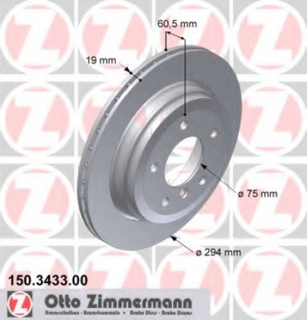 JARRULEVY TAKA 00- 325XI  JÄÄHD. (294X19)  4-VETO (BREMBO)