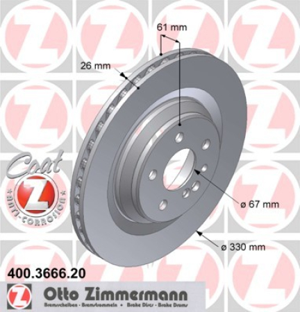 JARRULEVY TAKA S600 (330X26MM) ZIMMERMANN