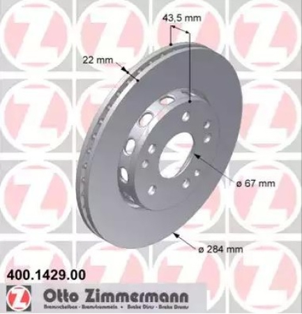 JARRULEVY ETU (284X22MM) 4-MATIC 260-300E/D