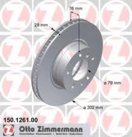 JARRULEVY ETU 87- 540I,730I,735I (302X28MM) ATE