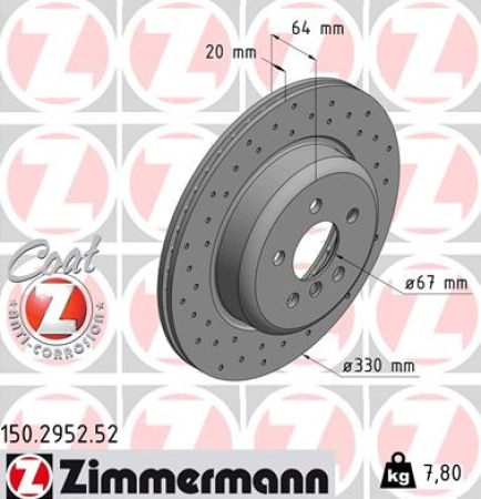 JARRULEVY TAKA VAS 330X20MM REIJITETTY (ZIMMERMANN)