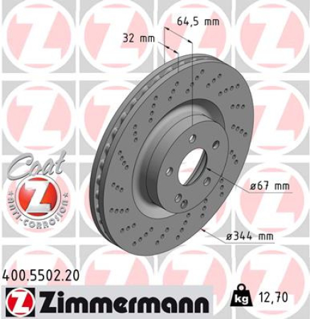 JARRULEVY ETU SPORT 344X22MM 320-500 BENSA/CDI (ALKUPERÄINEN)