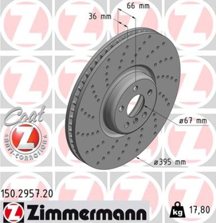 JARRULEVY ETU VAS 395X36MM REIJITETTY (ZIMMERMANN)