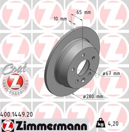 JARRULEVY TAKA 280X10MM  (ZIMMERMANN)