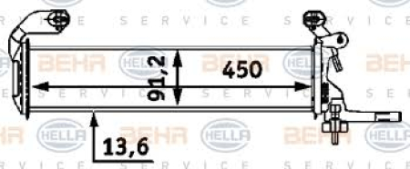 JÄÄHDYTIN (POLTTOAINELAUHDUTIN) 200-220CDI (BEHR HELLA)