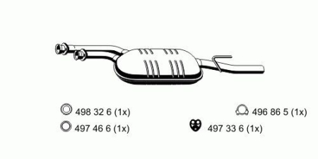 PAKOPUTKI KESKI+TAKAVAIMENNIN  E280/320 -97 M104