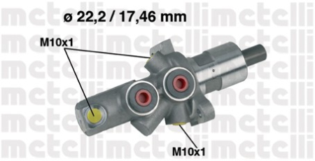 JARRUPÄÄSYLINTERI -93 EI ABS 22.2MM M10MM KIERRE