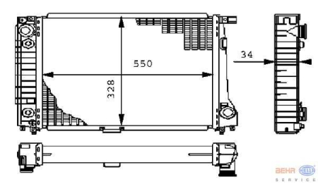 JÄÄHDYTTÄJÄ 730-735 550MM MANUAALI  (NRF)