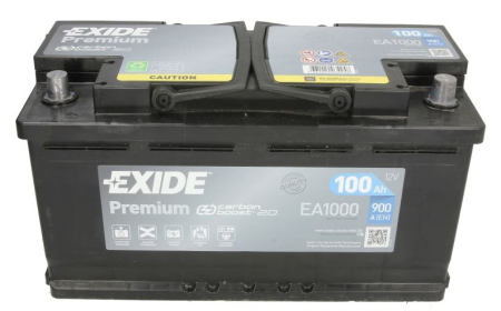 KÄYNNISTYSAKKU 12V 100AH/900A 353X175X190 B13 (EXIDE PREMIUM)