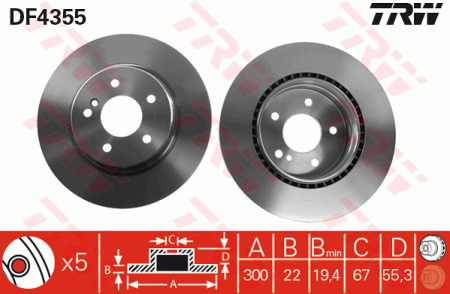 JARRULEVY TAKA 300X22MM  (ATE)