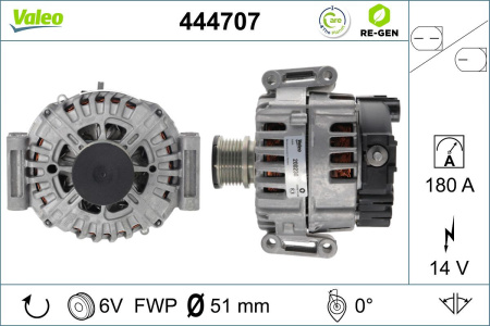 LATURI, VAIHTO-OSA 14V 180A 1.8/2.1D/2.2D 06.06- (VALEO)