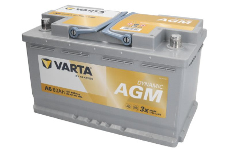 KÄYNNISTYSAKKU 12V AGM 80AH/800A 315X175X190  (VARTA)
