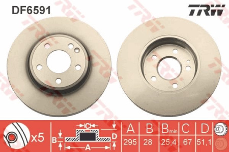 JARRULEVY ETU 295X28MM 11.11-12.19 (TRW)