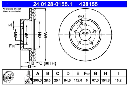 JARRULEVY ETU200-220CDI / 200KOMPRESSOR-280  295X28MM  (ATE)