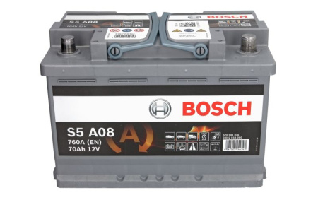 KÄYNNISTYSAKKU 12V AGM 70AH/760A 278X175X190 B13  (BOSCH)