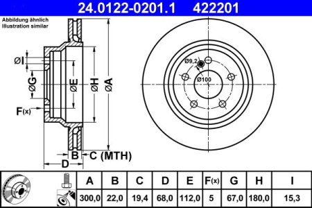 JARRULEVY TAKA 300X22MM 1.8-5.5 03.02-12.17 (ATE)
