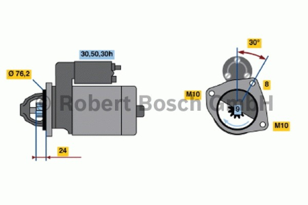 STARTTIMOOTTORI, VAIHTO 316I-528I  (BOSCH)