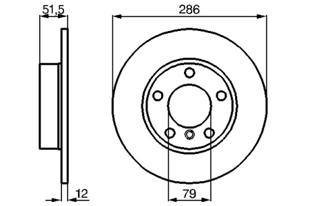 JARRULEVY ETU (286X12MM) 4-CYL 316I,COMPACT (ZIMMERMANN)