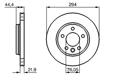 JARRULEVY TAKA (03- ) 16"  294X21,9MM  (BOSCH)