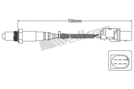 LAMBDA-ANTURI TAKA (HIUKKASUODATIN BOSCH) 700MM