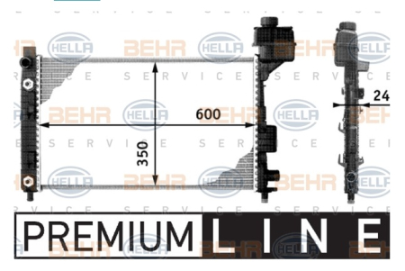 JÄÄHDYTIN A140/A160/A190 (BEHR HELLA)