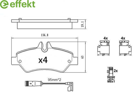 JARRUPALASARJA TAKA 137X19MM CRAFTER,W906,W907,W910 04.06-12.19 (EFFEKT)