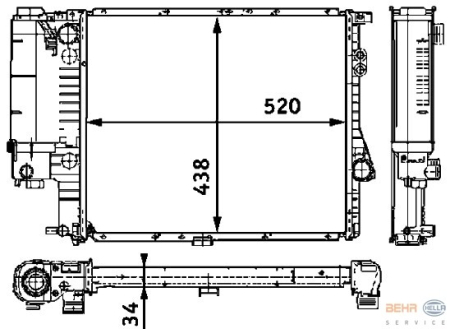 JÄÄHDYTIN AUTOM 520/528 -9/98 MAN/AUTOM (BEHR)