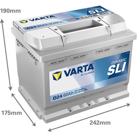 AKKU 60 AH 540AH DYNAMIC SLI (VARTA )