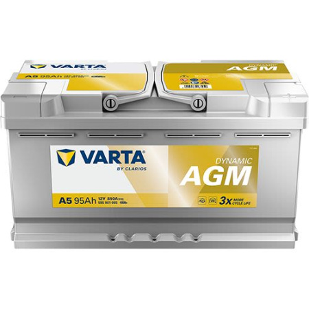 KÄYNNISTYSAKKU 12V AGM 95AH/850A 353X175X190 B13  (VARTA)