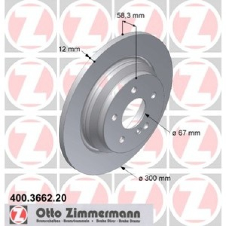 JARRULEVY TAKA  (300X12MM) ZIMMERMANN